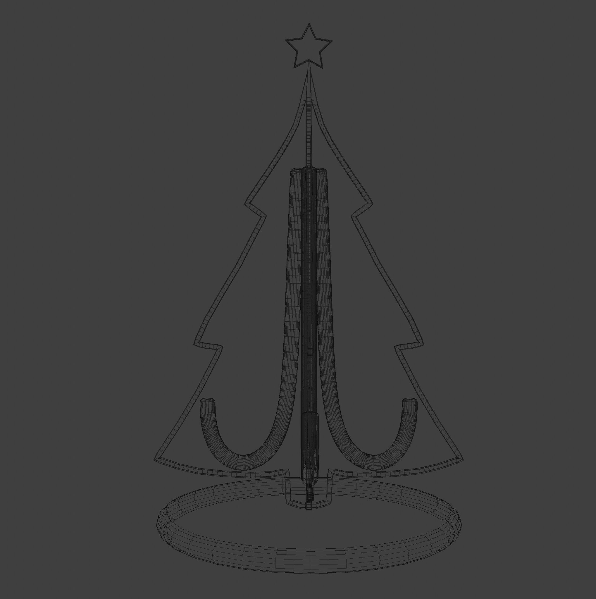 Christmas table decoration 3D model_4