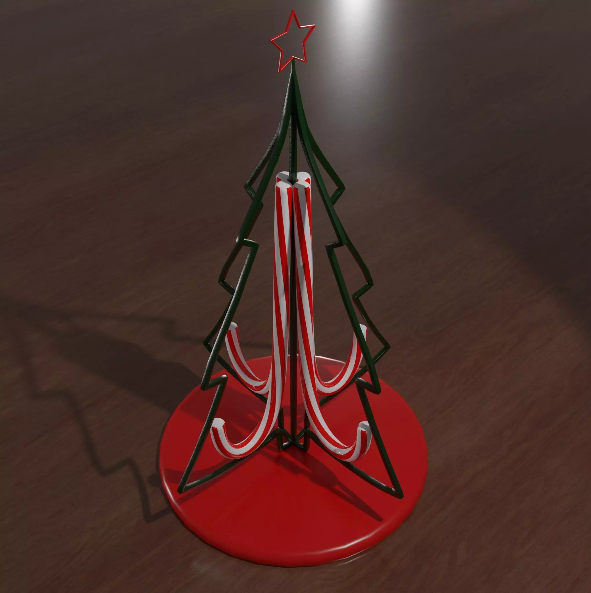 Christmas table decoration 3D model_0