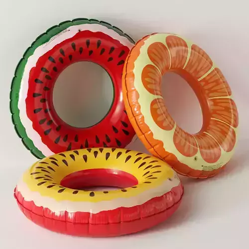 Inflatable Swimming Ring Fruit 3D model