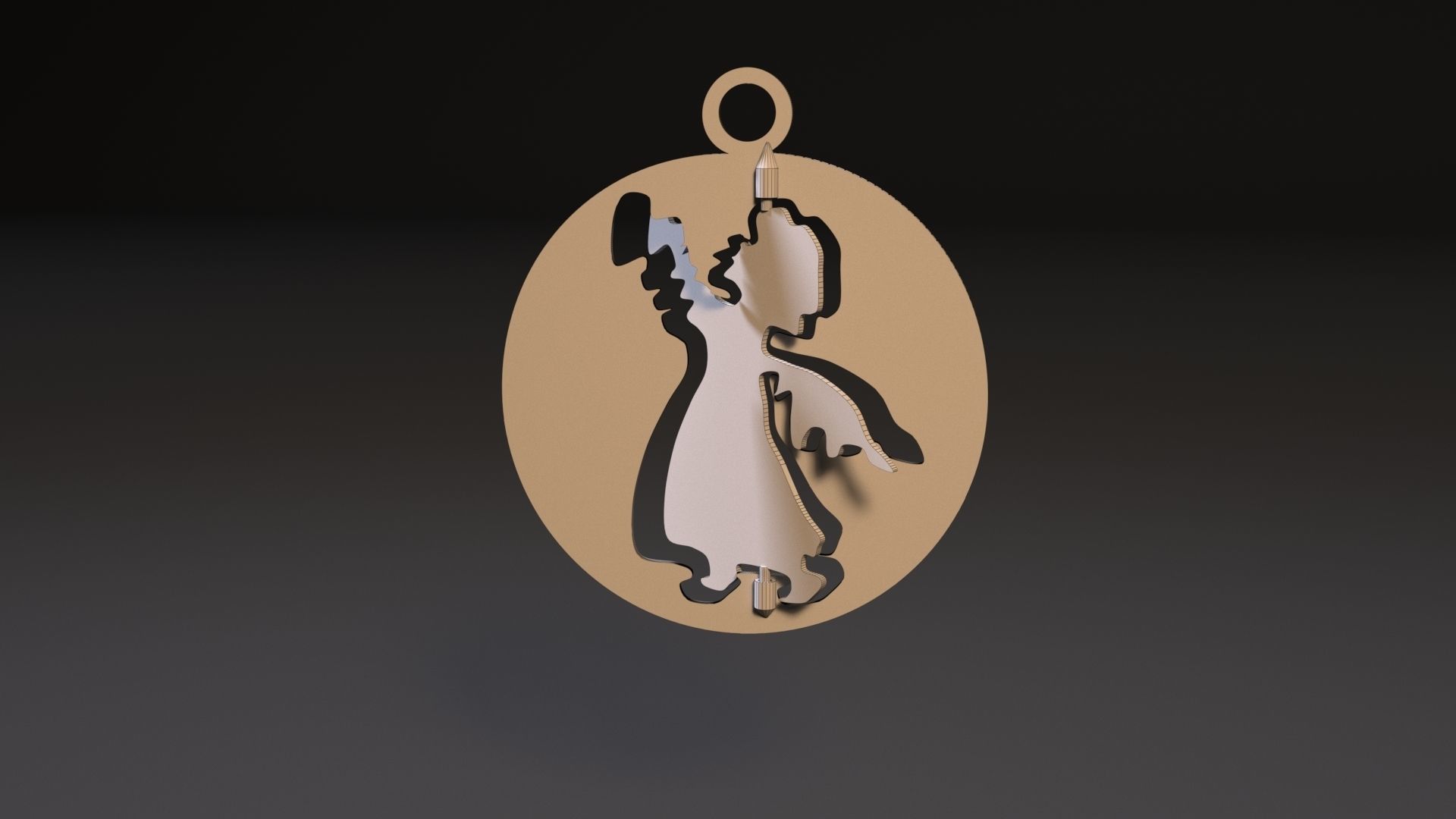 Christmas toy angel 3D print model_6