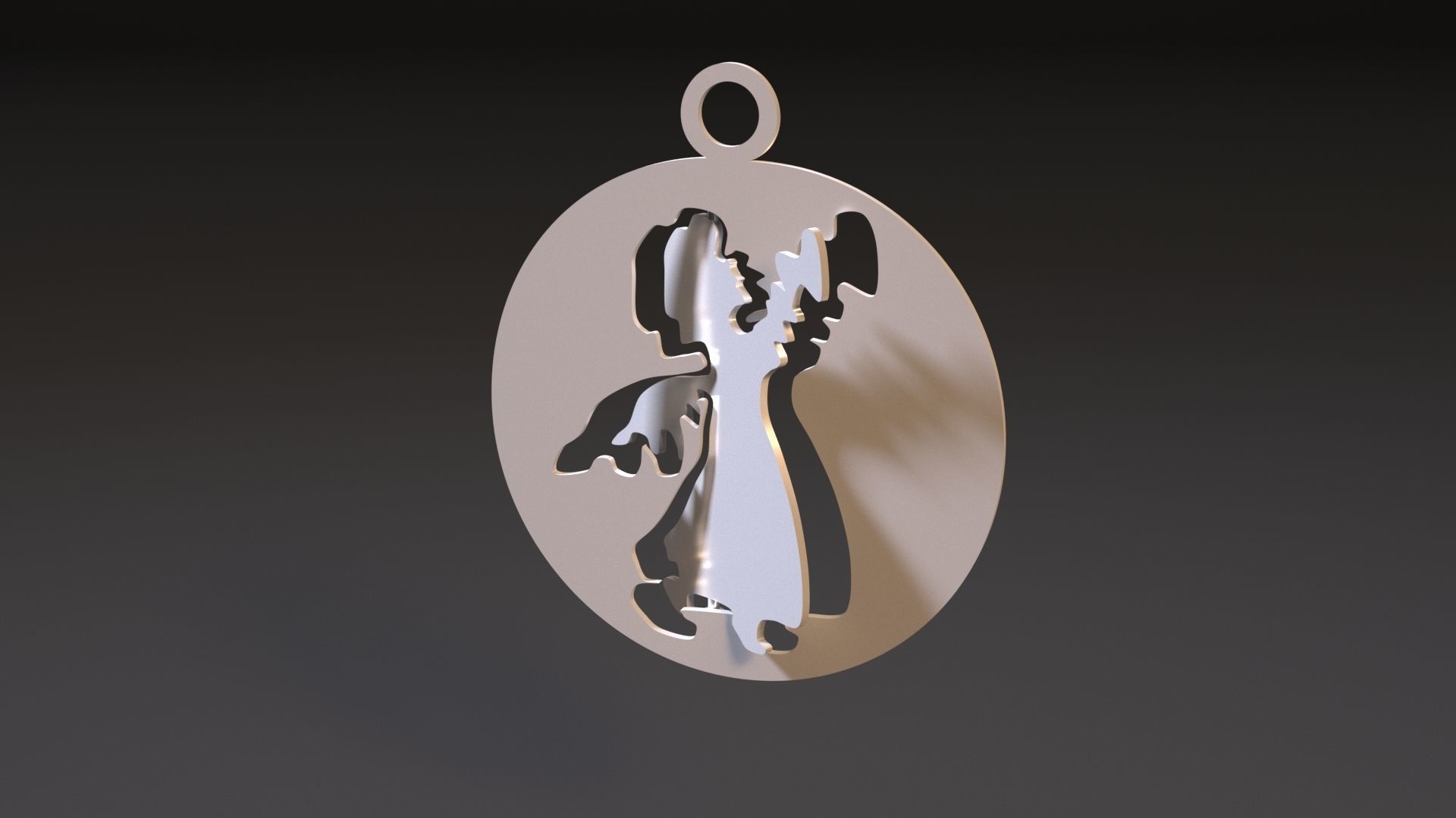 Christmas toy angel 3D print model_3