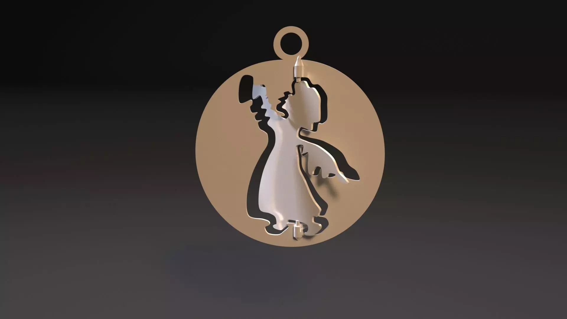 Christmas toy angel 3D print model_0