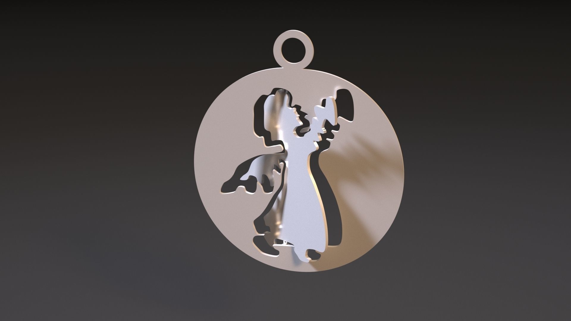 Christmas toy angel 3D print model_4