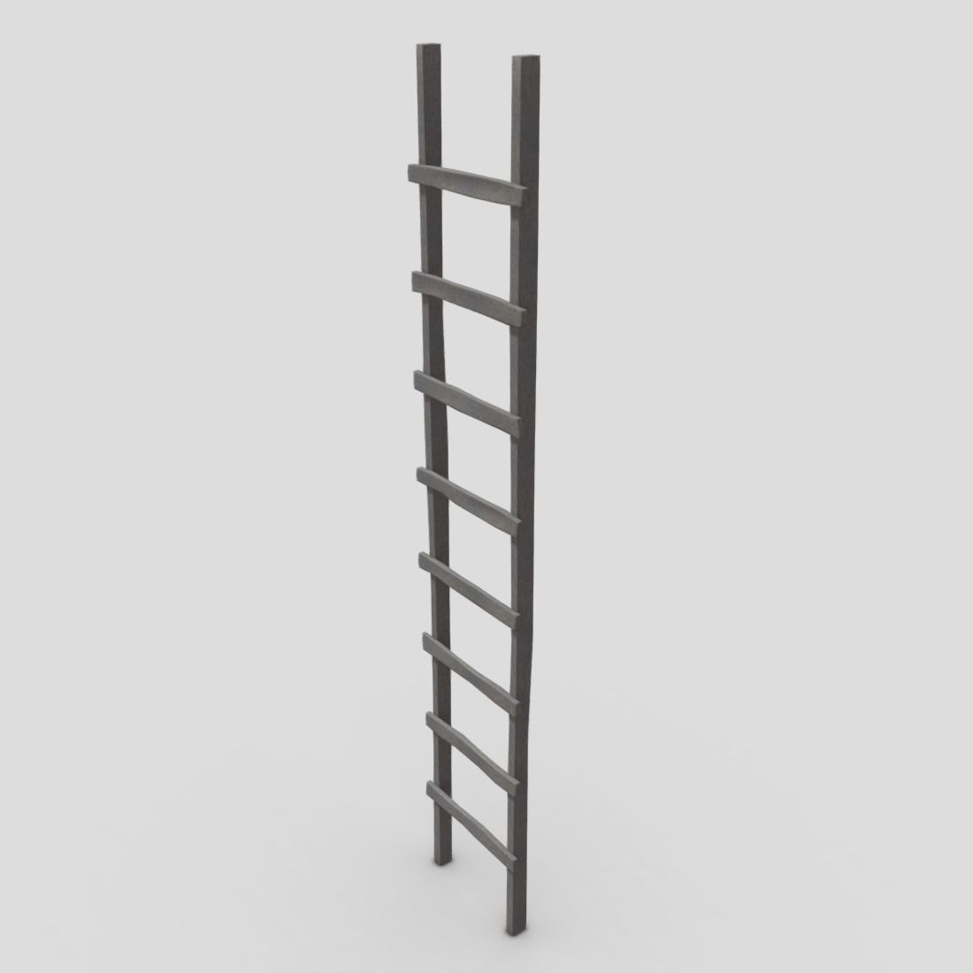 Ladder Low-poly 3D model_3