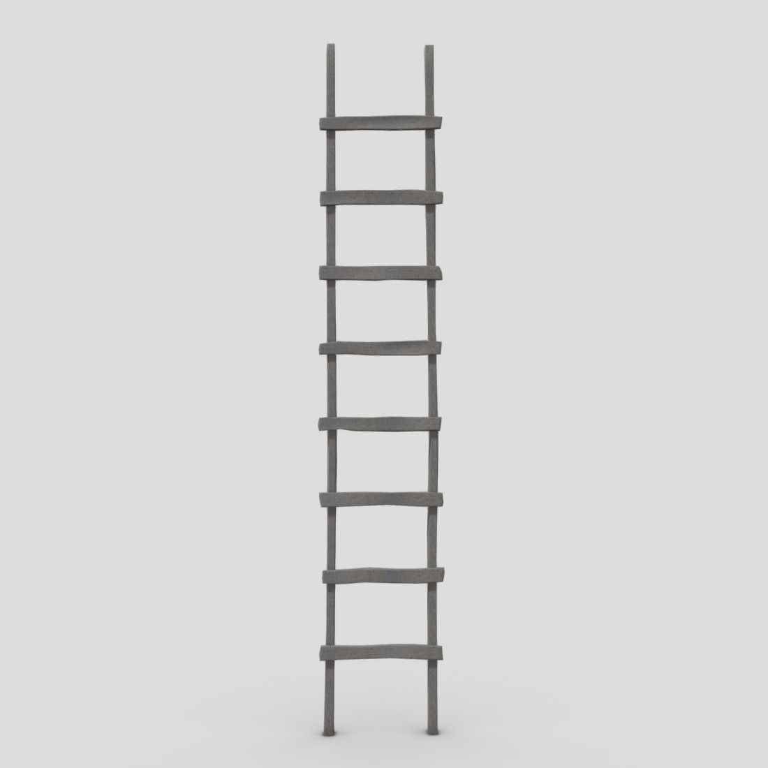 Ladder Low-poly 3D model_2