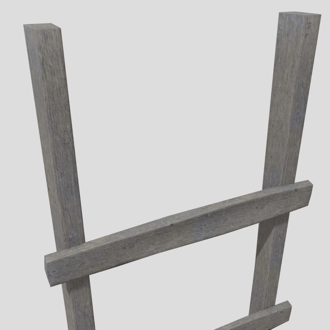 Ladder Low-poly 3D model_11