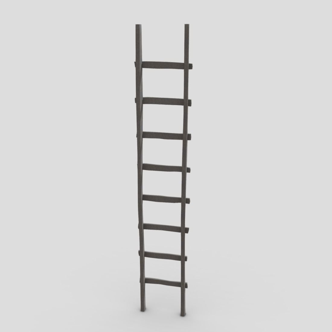 Ladder Low-poly 3D model_7