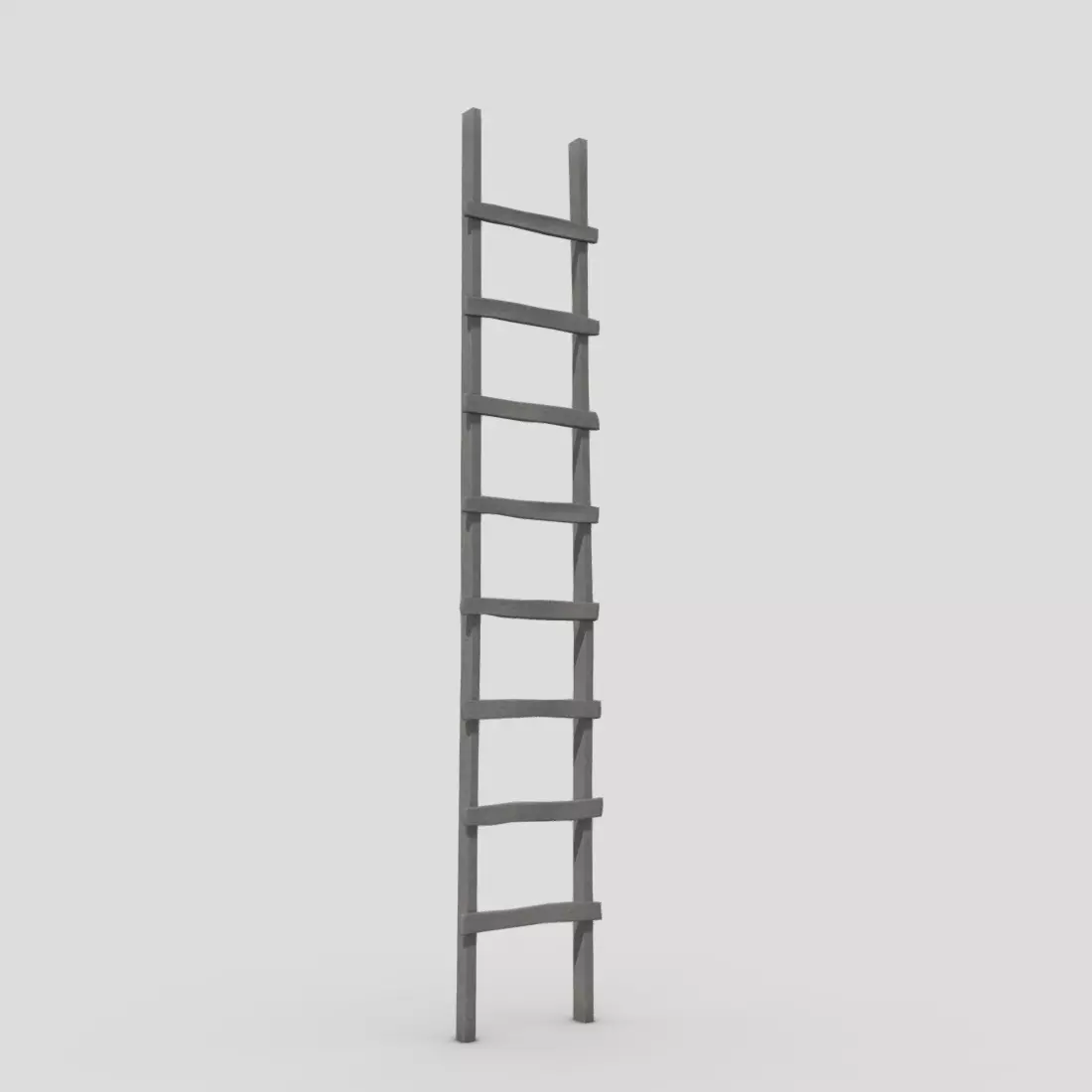 Ladder Low-poly 3D model_0