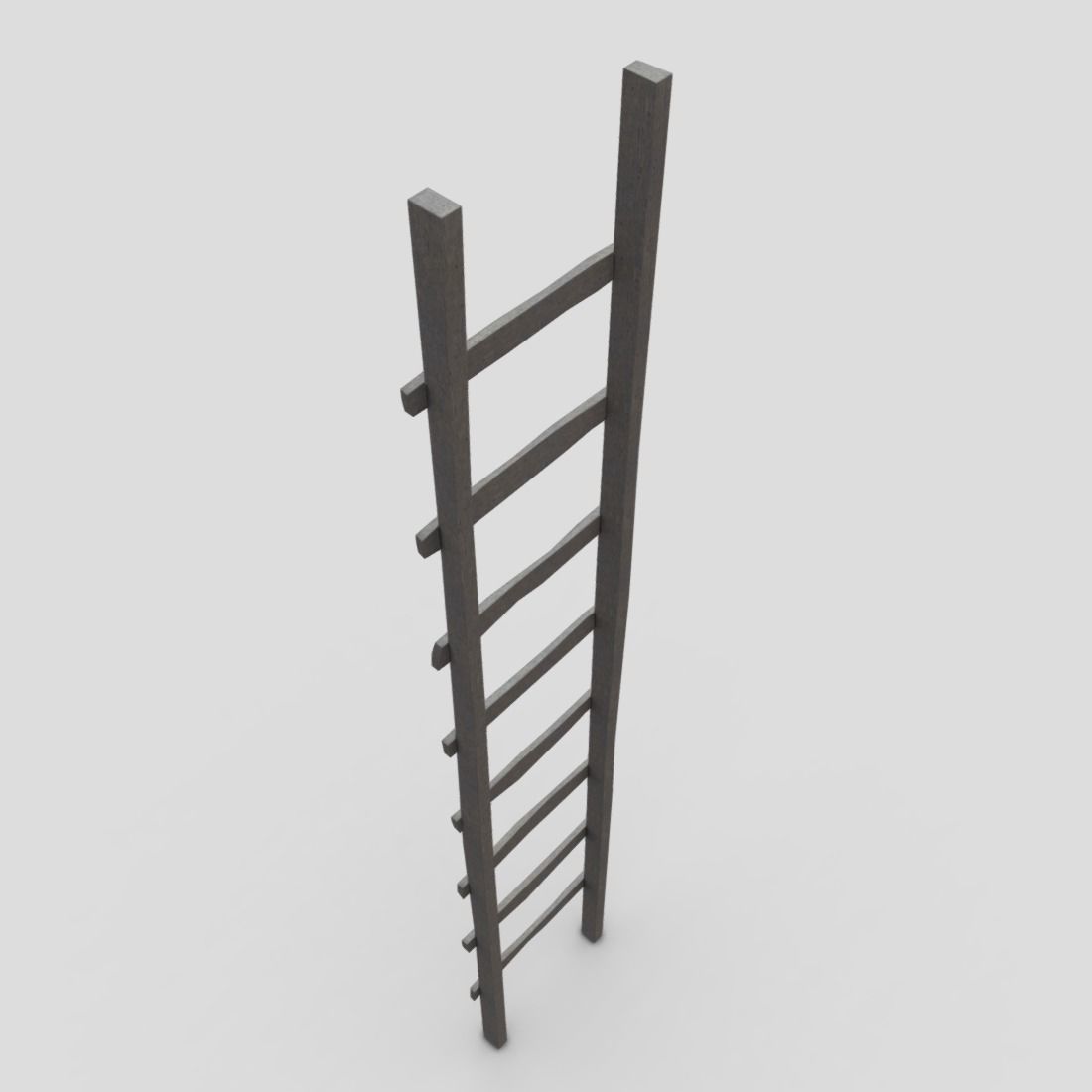 Ladder Low-poly 3D model_5