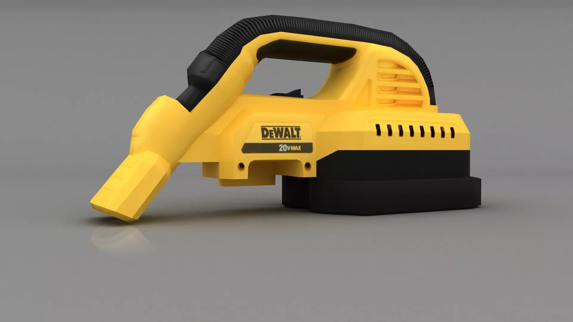 DEWALT 20V Max Cordless Vacuum DCV517B Low-poly 3D model_0