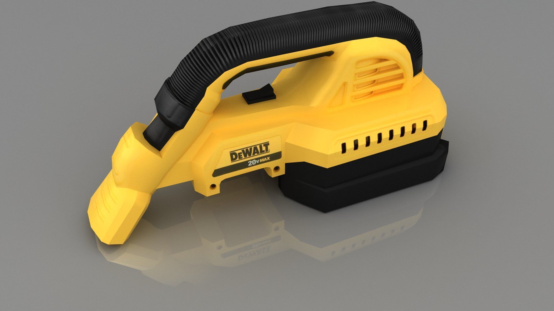 DEWALT 20V Max Cordless Vacuum DCV517B Low-poly 3D model_5
