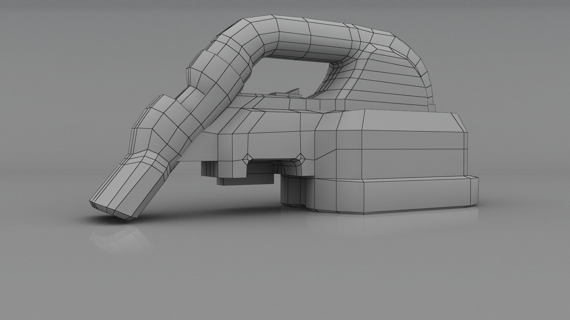 DEWALT 20V Max Cordless Vacuum DCV517B Low-poly 3D model_1