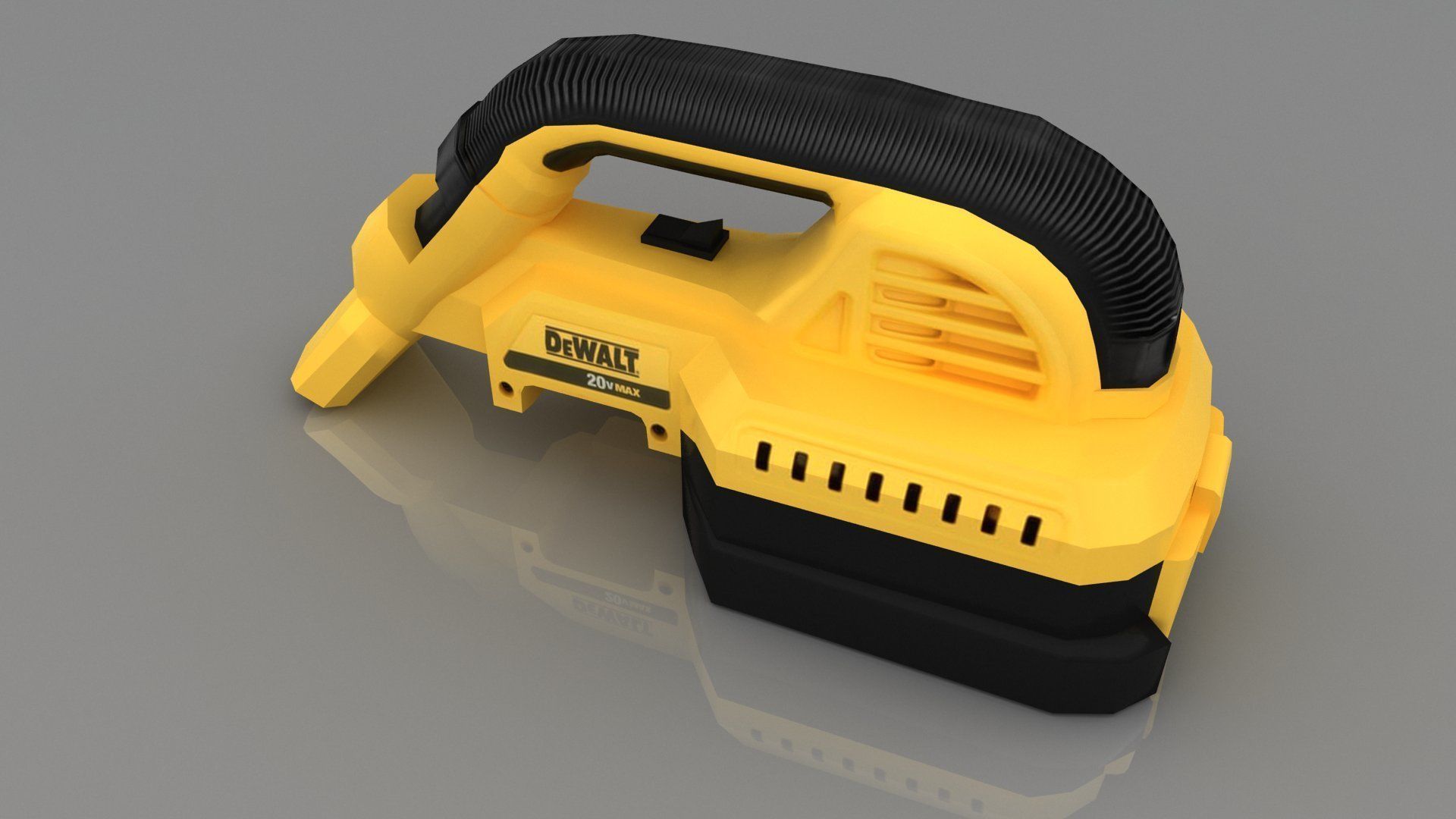 DEWALT 20V Max Cordless Vacuum DCV517B Low-poly 3D model_6