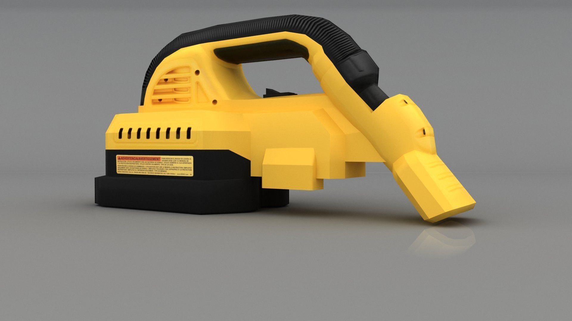 DEWALT 20V Max Cordless Vacuum DCV517B Low-poly 3D model_4