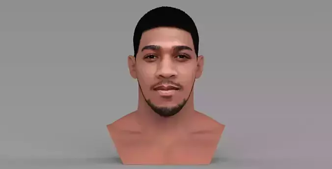 Anthony Joshua bust ready for full color 3D printing 3D print model