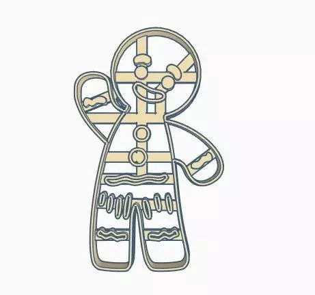 Shrek Gingerbread Cookie Cutter 3D print model