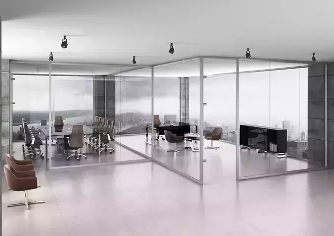 office interior partition pr1-222 a05 3D model
