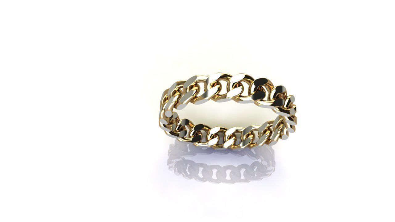 cuban chain necklace or bracelet new model 3D print model 1 3D print model_3