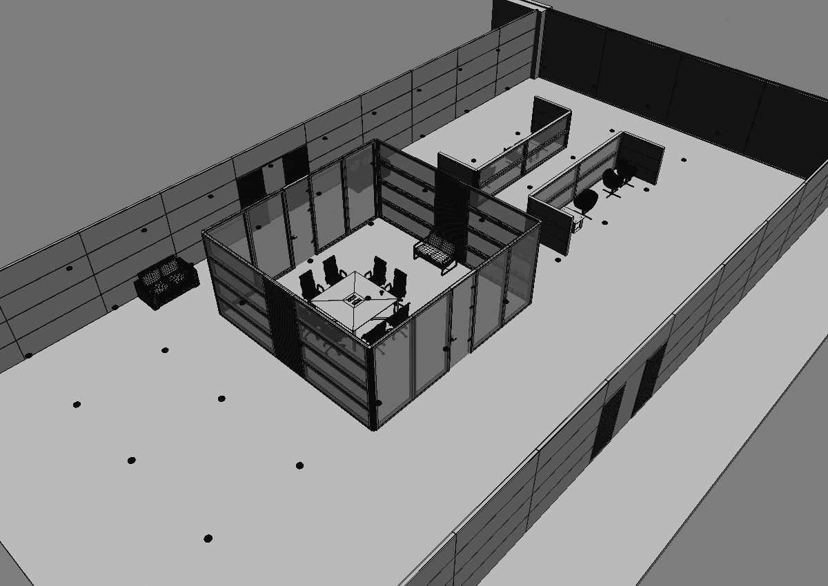 office interior partition pr2-522 3D model_20