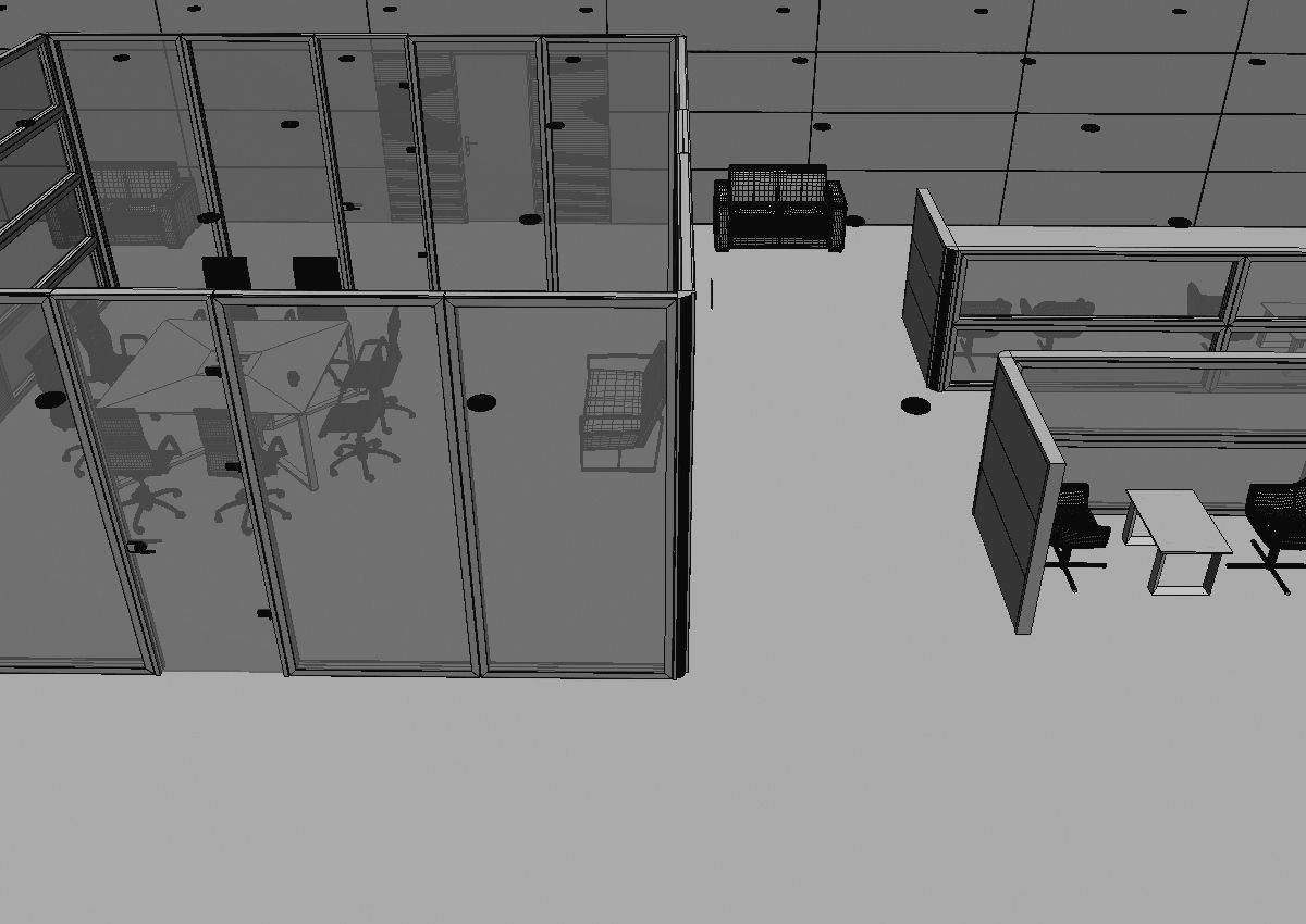 office interior partition pr2-522 3D model_14