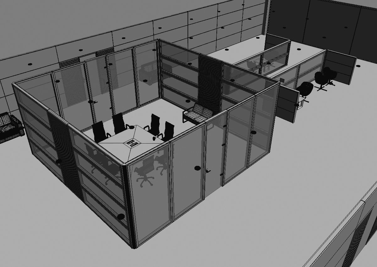 office interior partition pr2-522 3D model_41