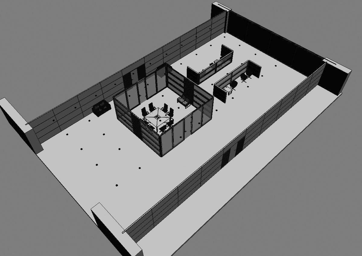 office interior partition pr2-522 3D model_15