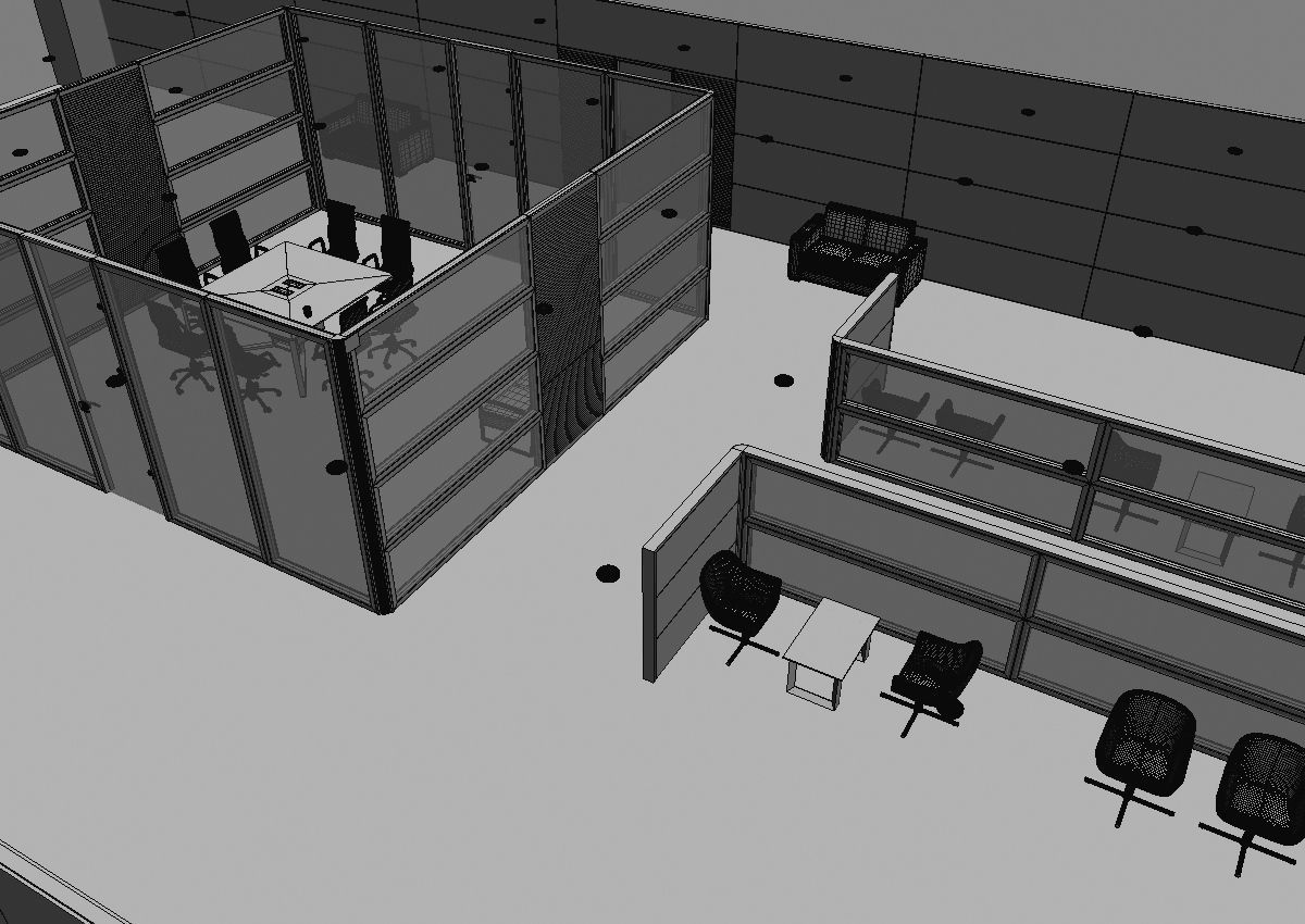 office interior partition pr2-522 3D model_48