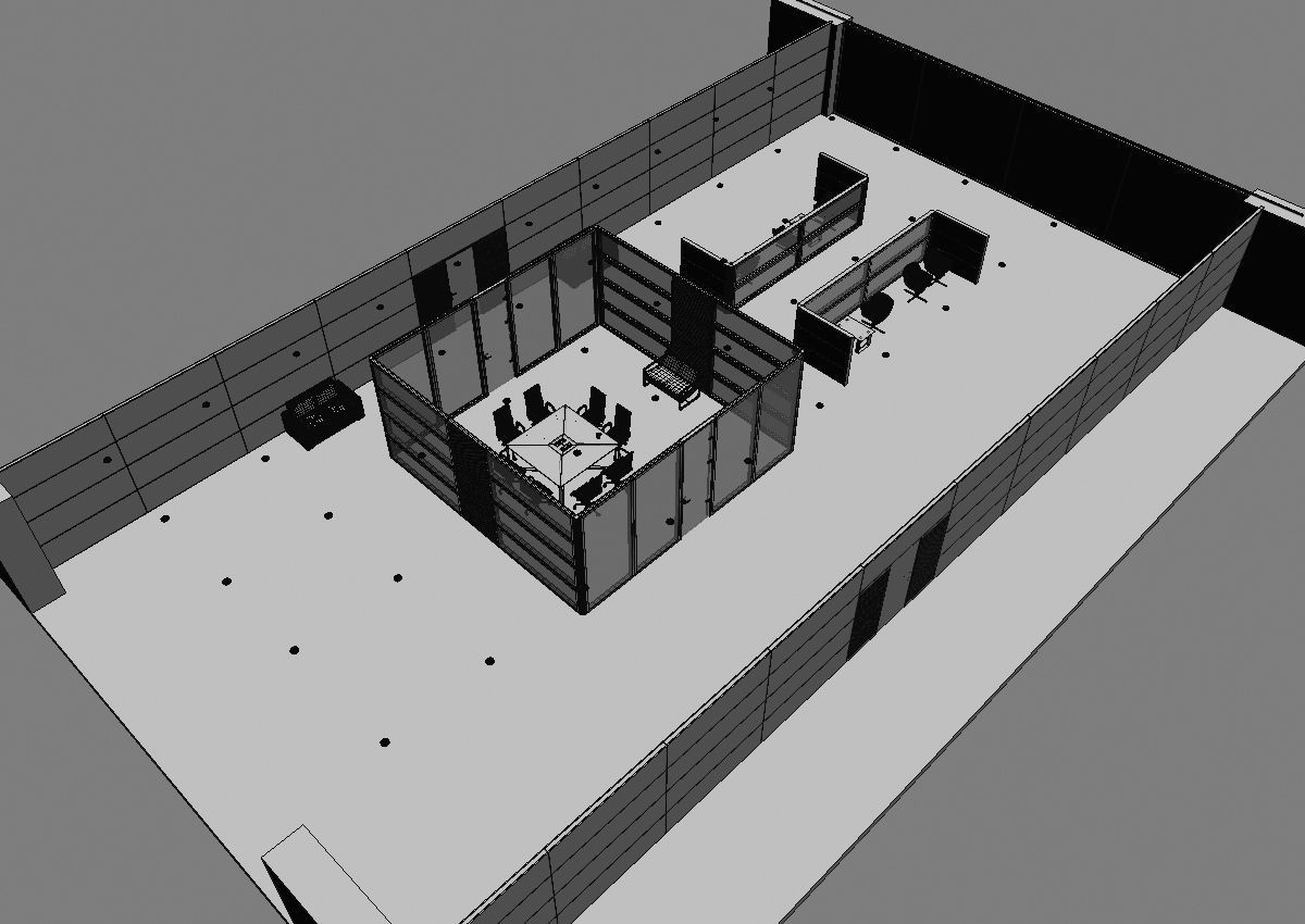 office interior partition pr2-522 3D model_17