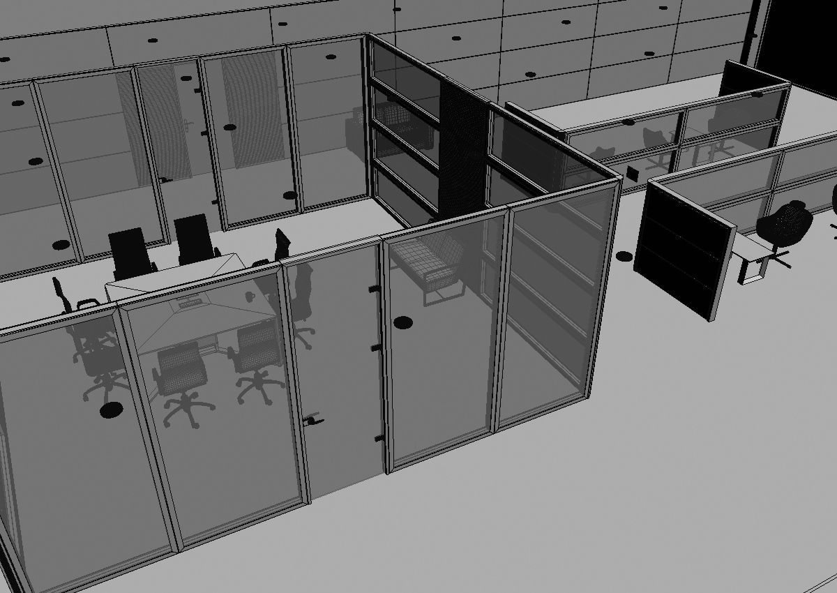 office interior partition pr2-522 3D model_50
