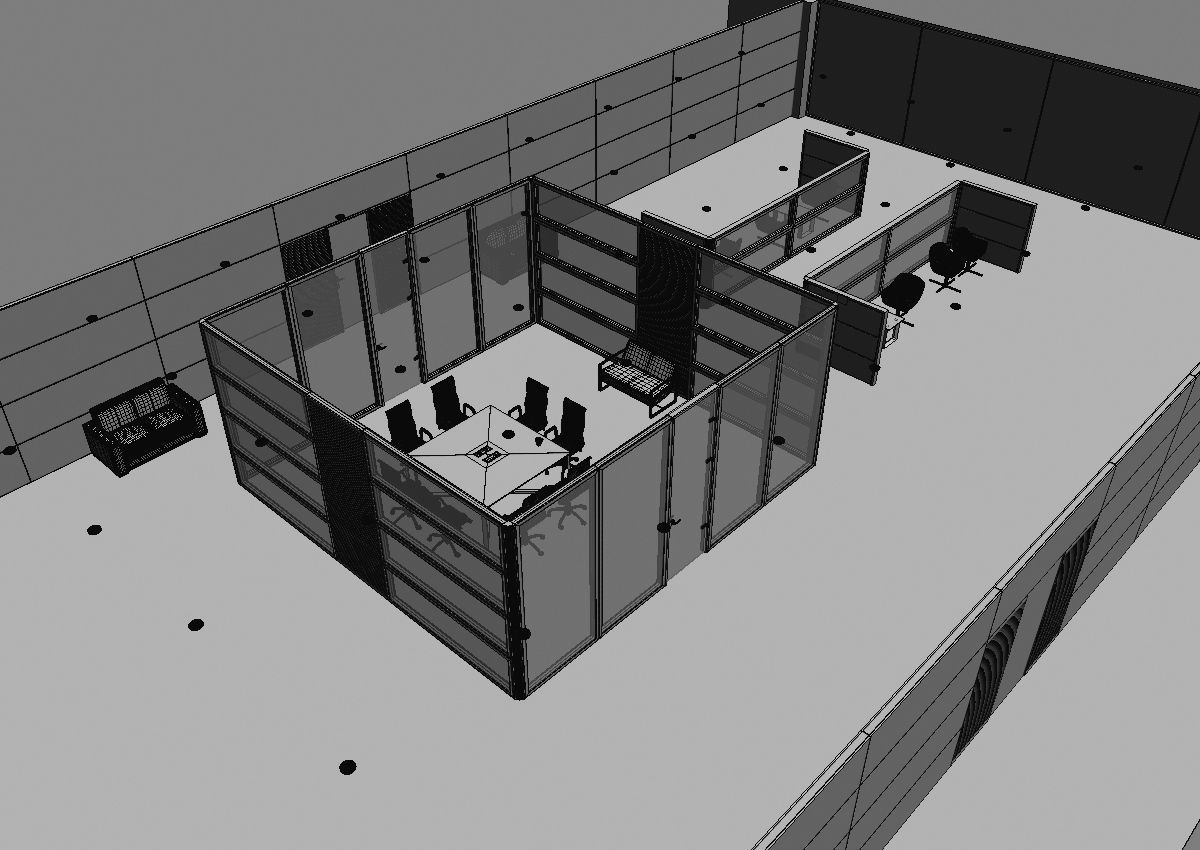 office interior partition pr2-522 3D model_27