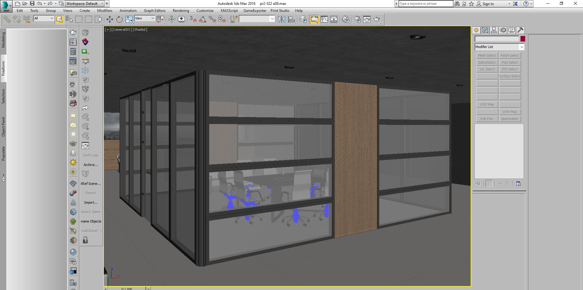 office interior partition pr2-522 3D model_9