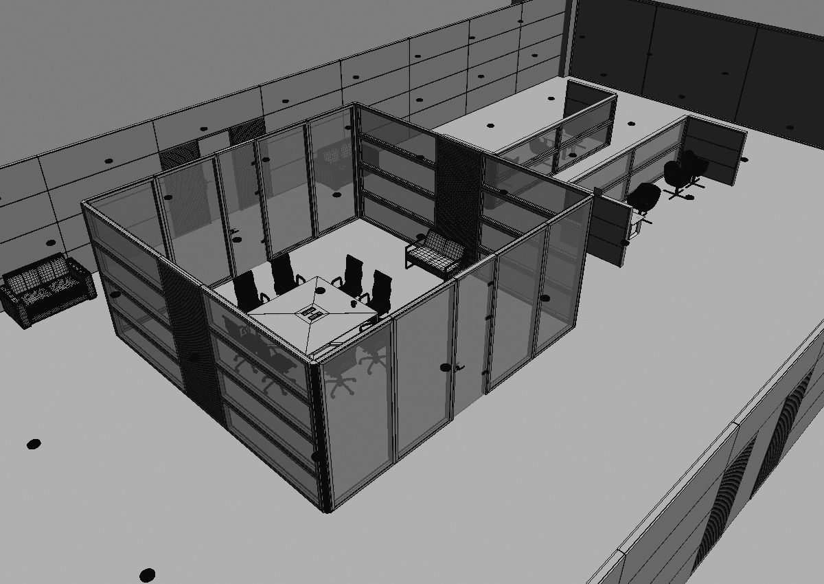 office interior partition pr2-522 3D model_33