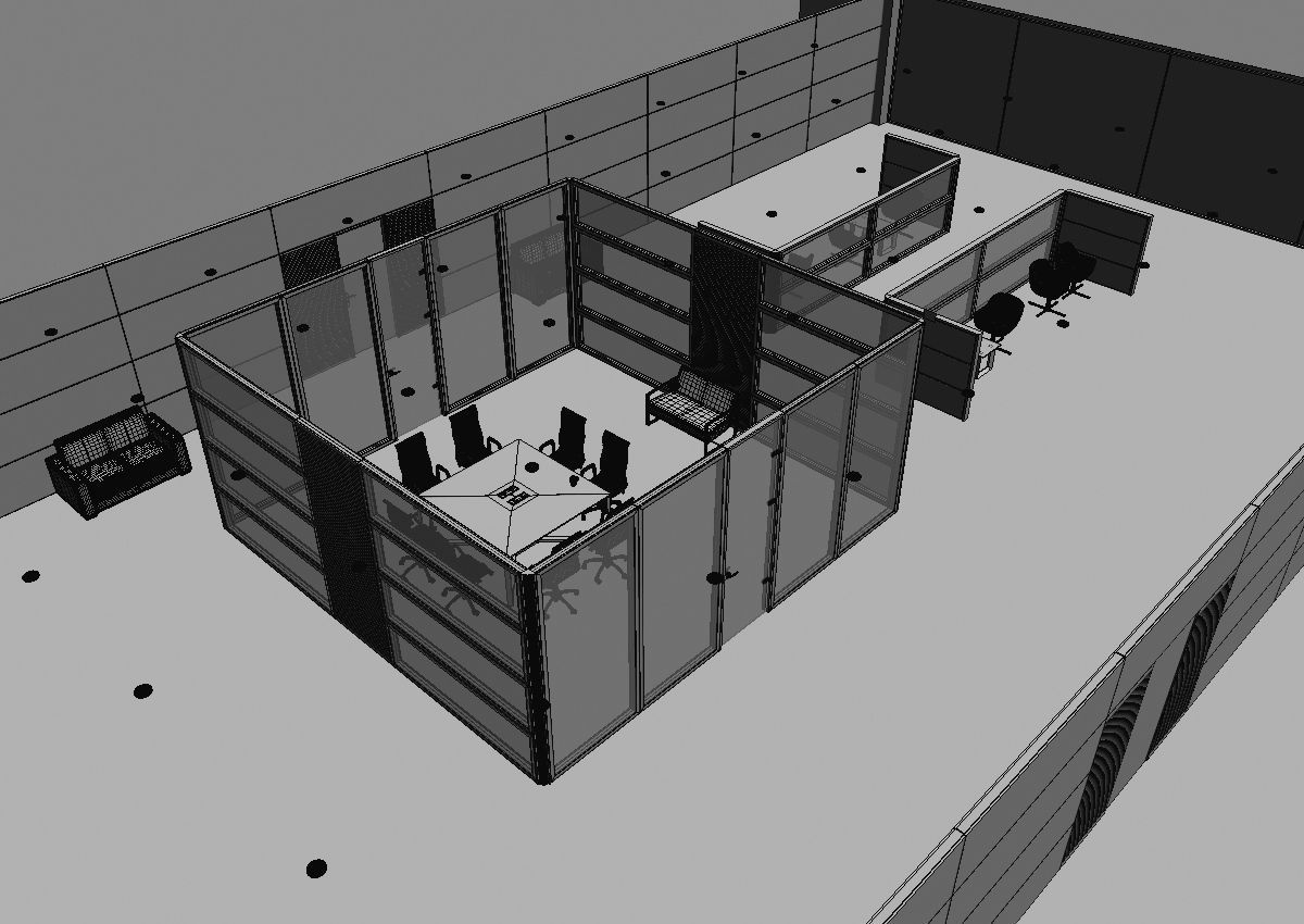 office interior partition pr2-522 3D model_30