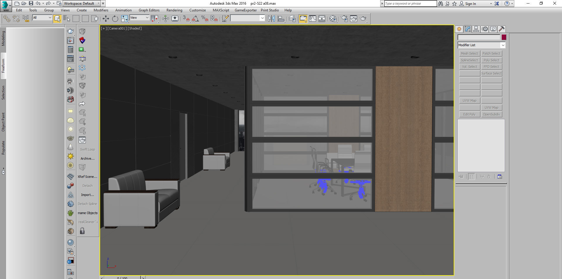 office interior partition pr2-522 3D model_7