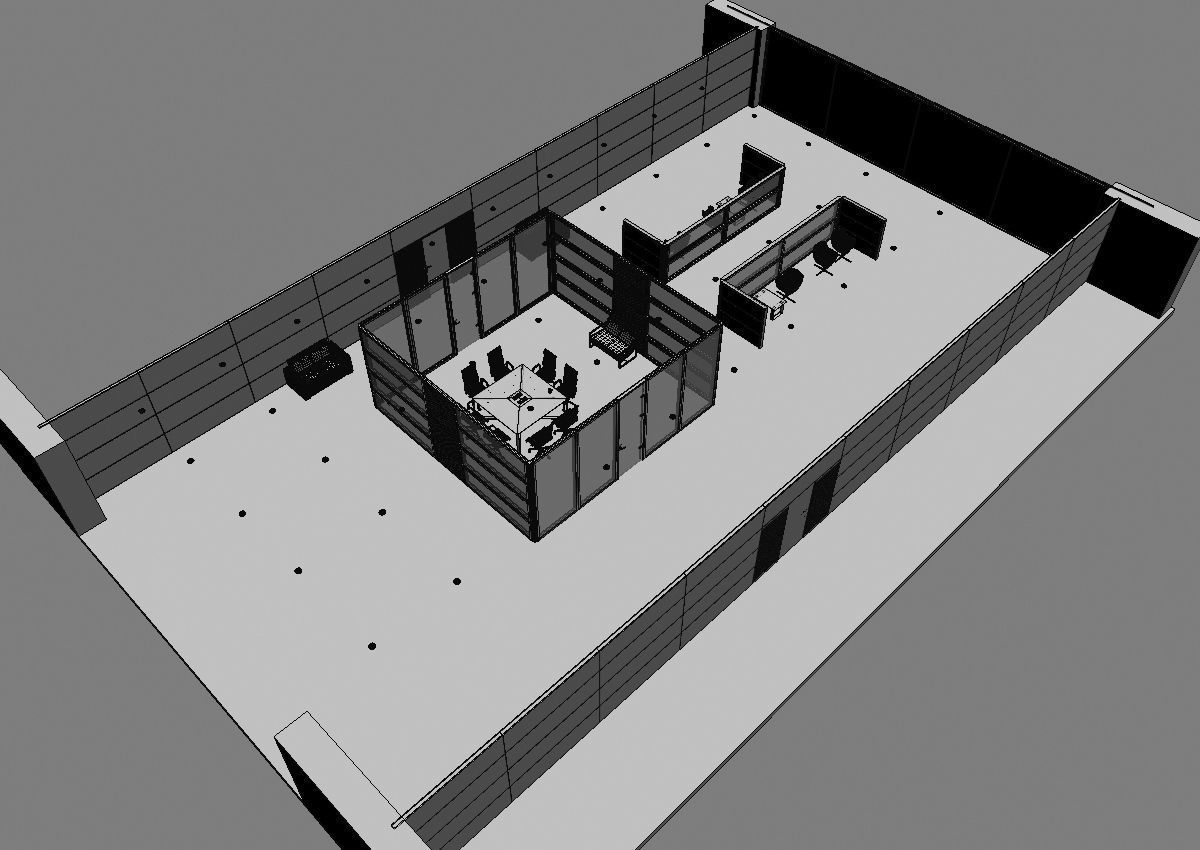 office interior partition pr2-522 3D model_16