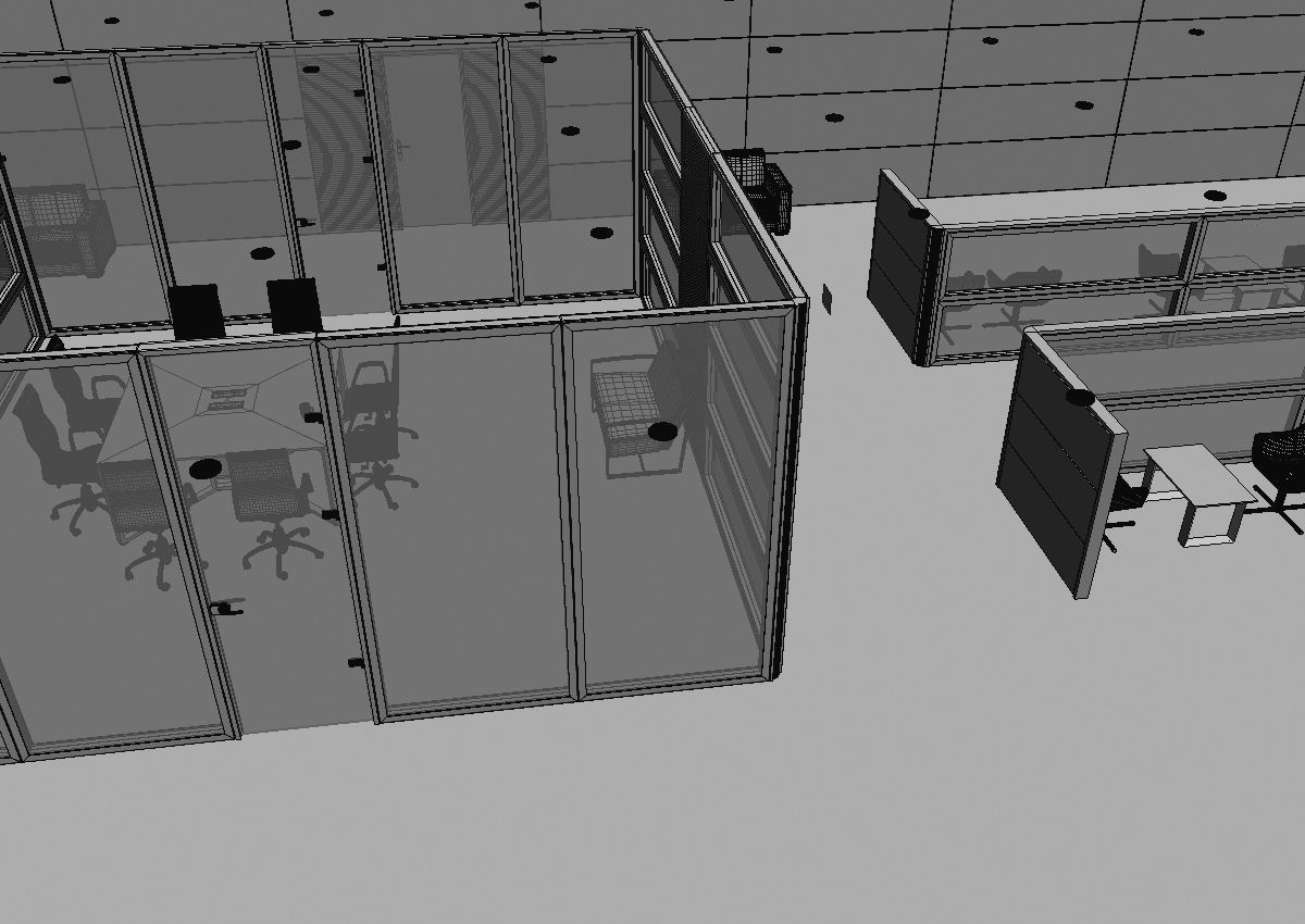 office interior partition pr2-522 3D model_26