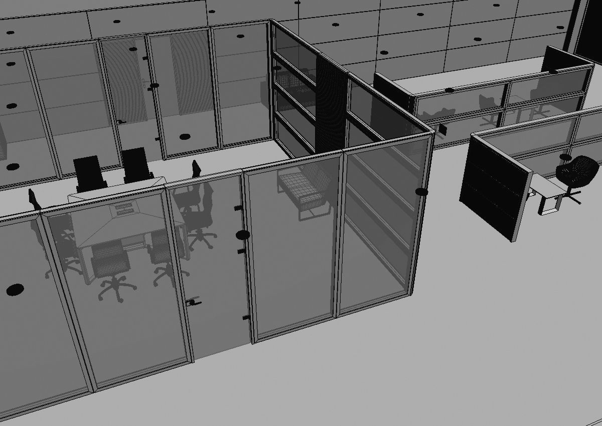 office interior partition pr2-522 3D model_31