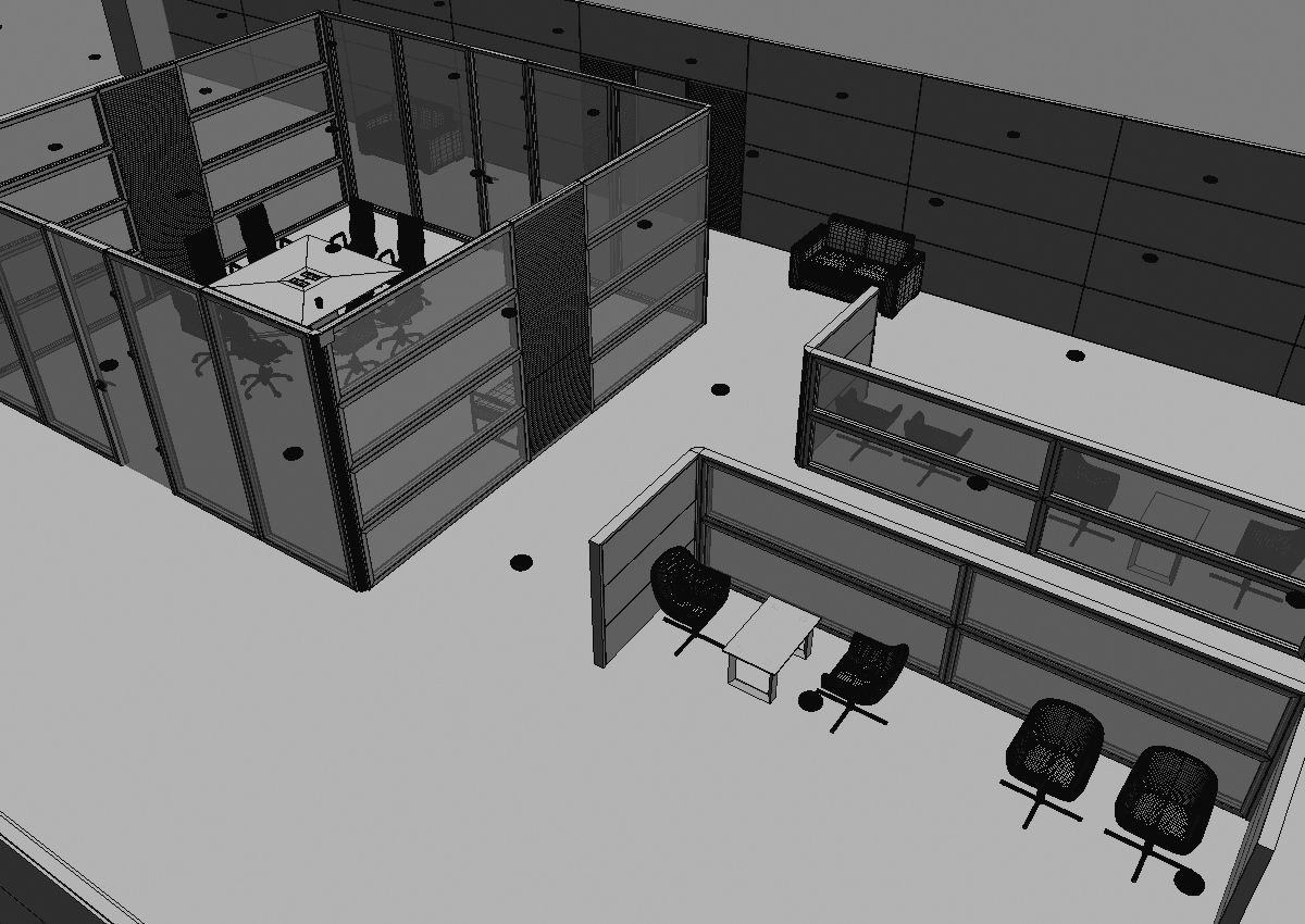 office interior partition pr2-522 3D model_43