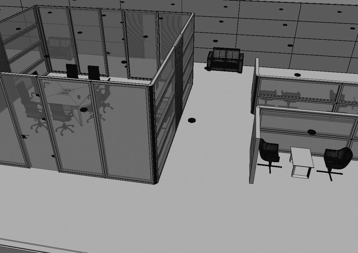 office interior partition pr2-522 3D model_28