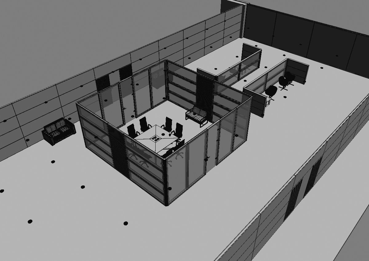 office interior partition pr2-522 3D model_21