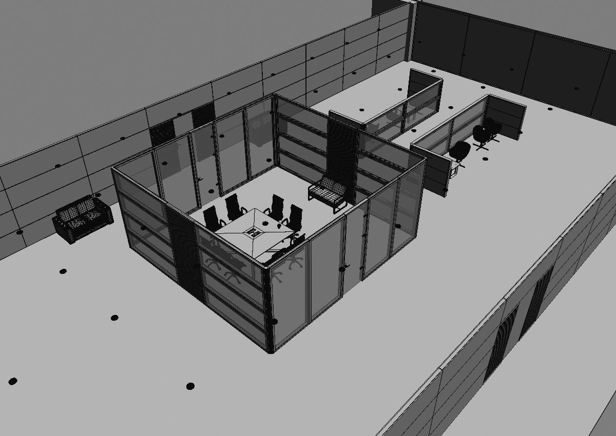 office interior partition pr2-522 3D model_24