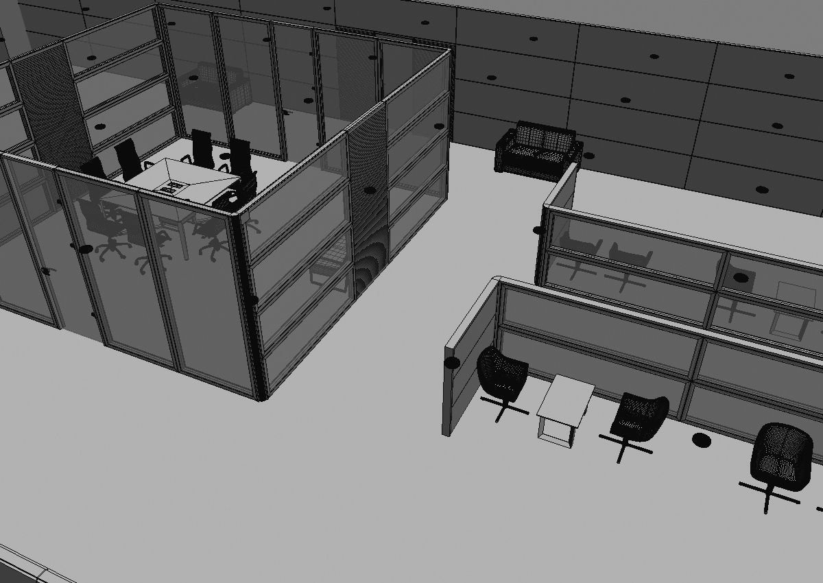 office interior partition pr2-522 3D model_36