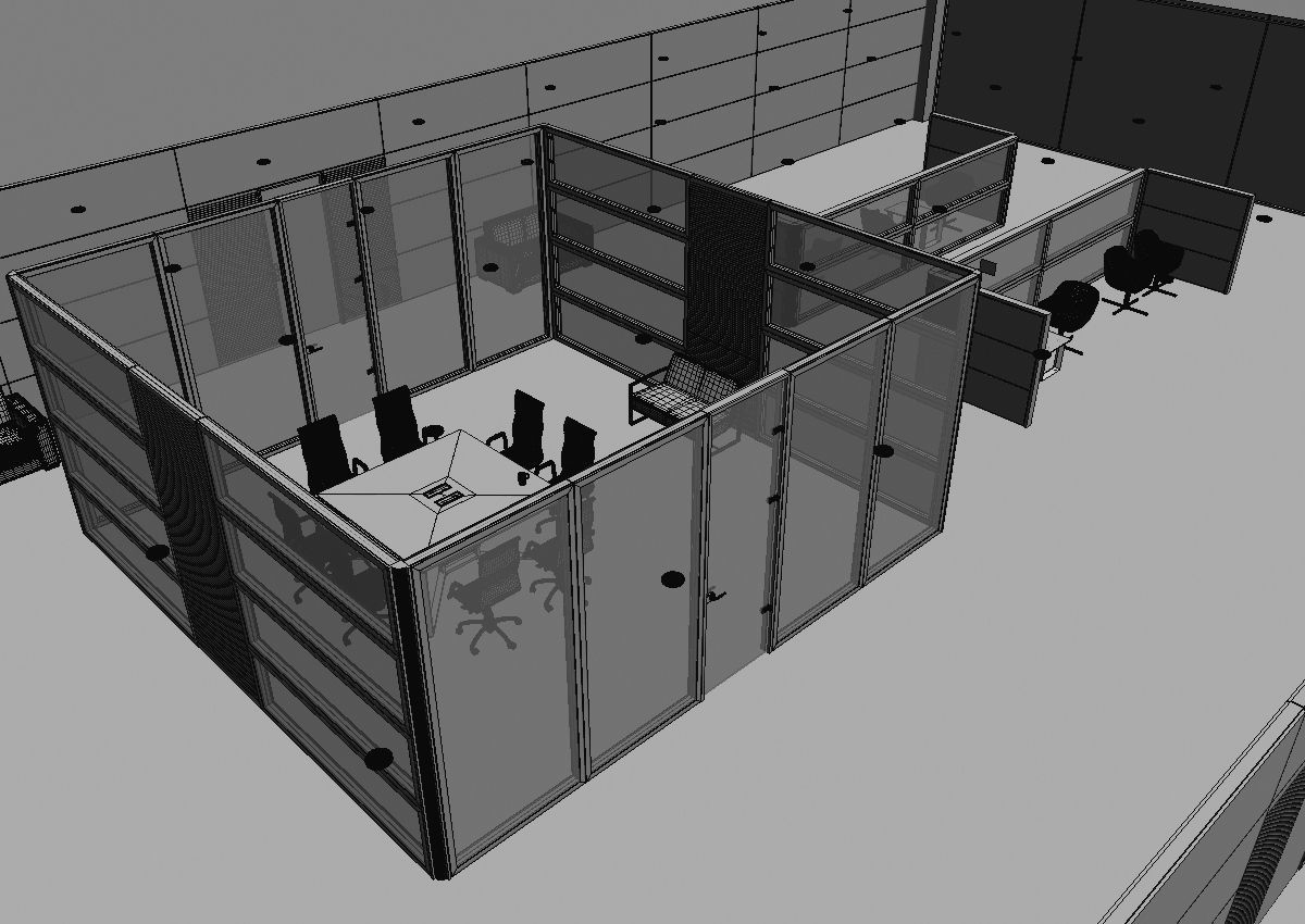 office interior partition pr2-522 3D model_52