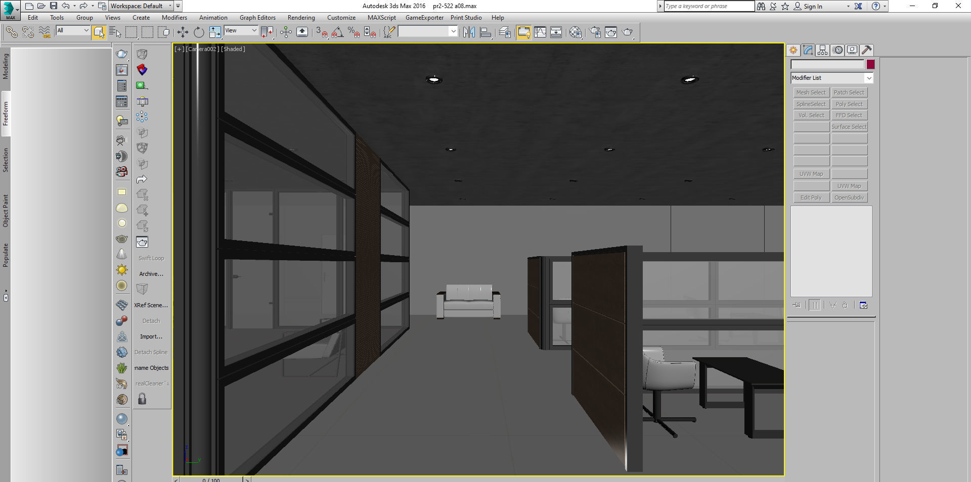 office interior partition pr2-522 3D model_8