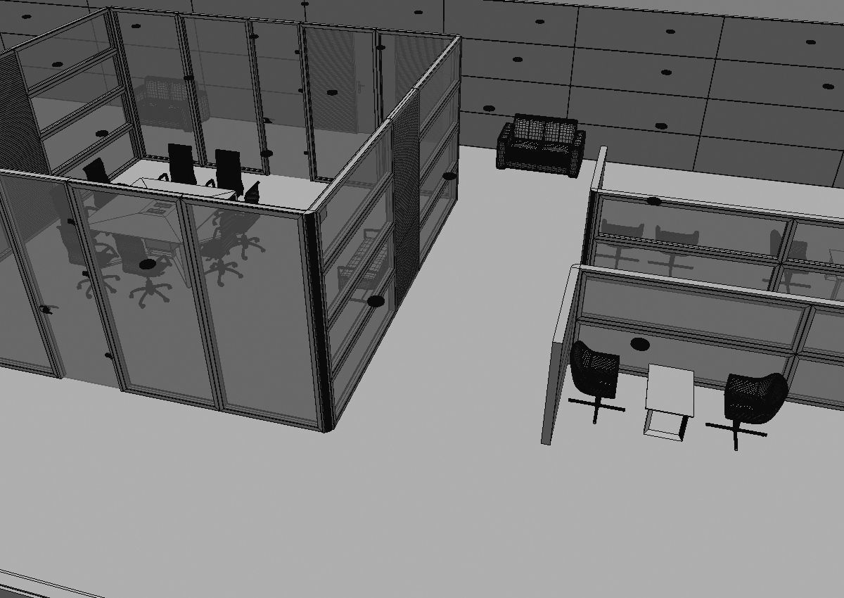 office interior partition pr2-522 3D model_47