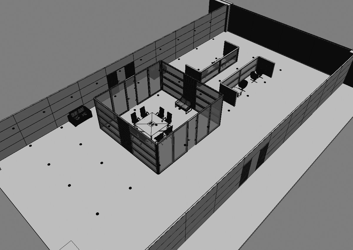 office interior partition pr2-522 3D model_19