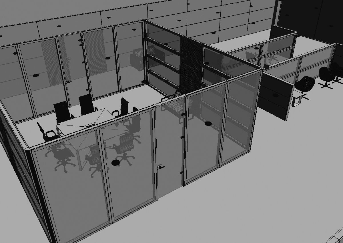 office interior partition pr2-522 3D model_42