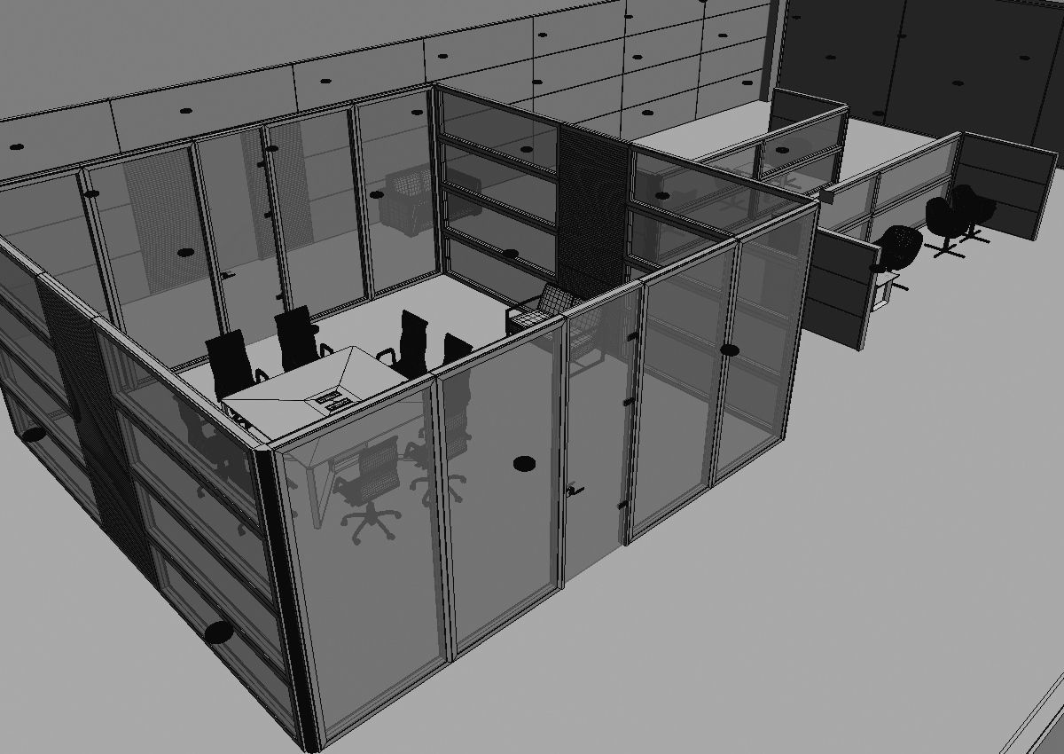 office interior partition pr2-522 3D model_44