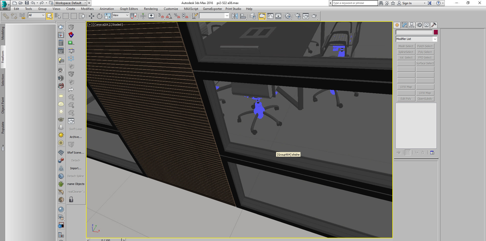 office interior partition pr2-522 3D model_10