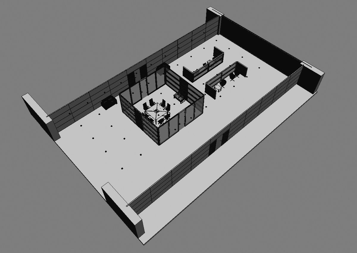 office interior partition pr2-522 3D model_12